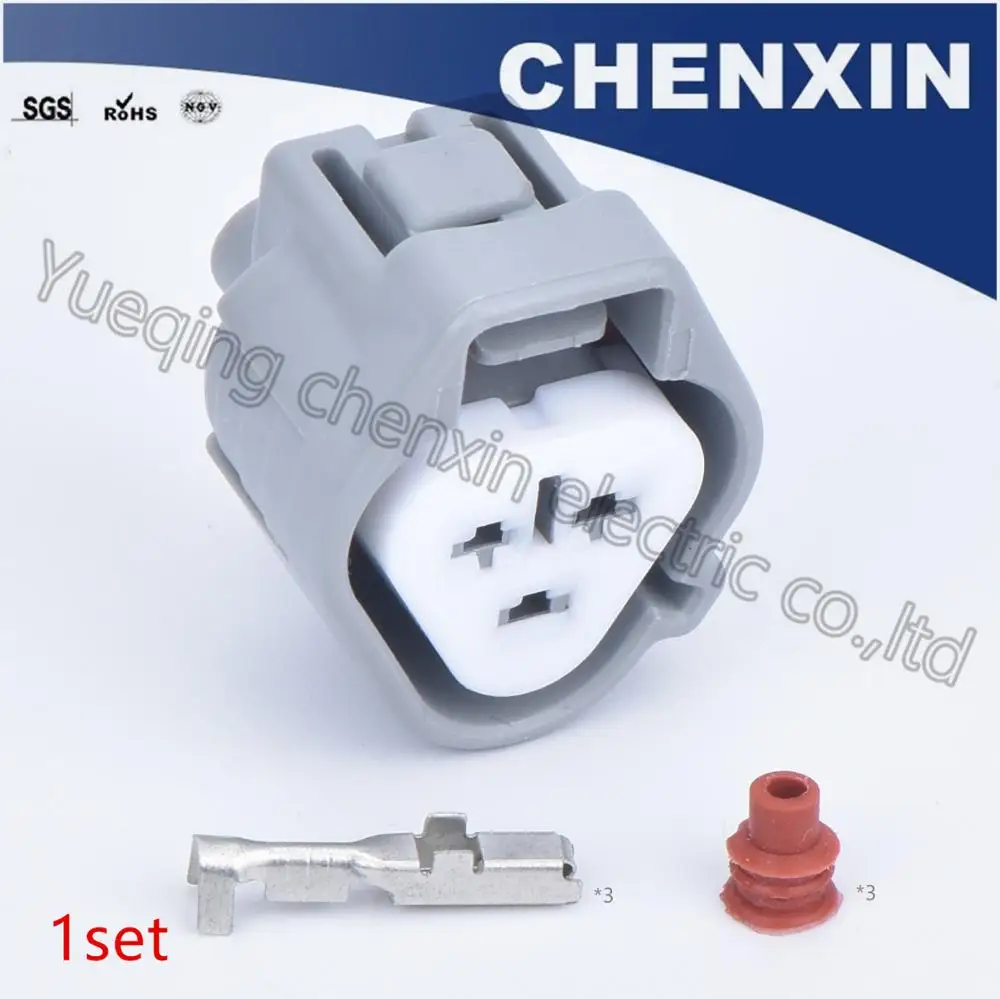 Серый 3 контактный автомобильный водонепроницаемый разъем авто (2 2) женские 6189 0179