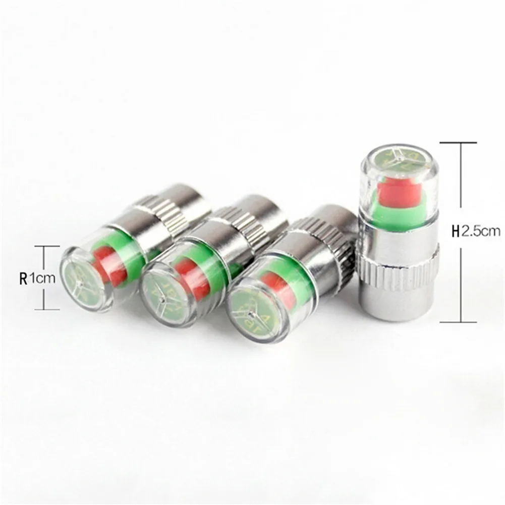4pcs High Quality Car Tire Pressure Gauge Indicator Alert Monitoring Valve Cap Sensor For Motorcycle Auto Accessories | Автомобили и