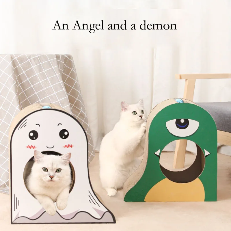 

Cat Scratching Toy Double-Sided Pattern Board Claw Grinder Scratcher Cats Supplies Wear-Resistant Scratcher Accessories Toys