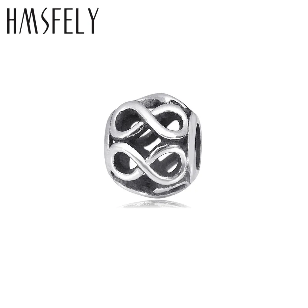 HMSFELY никогда не выцветают бусины из нержавеющей стали европейские Большие