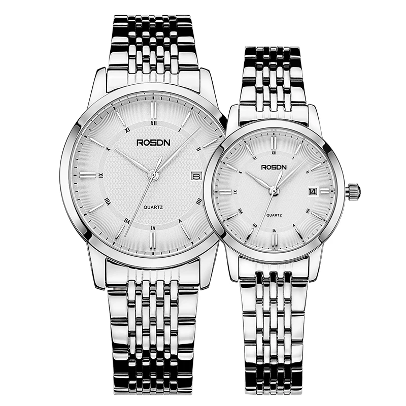 7 mm Ultra-thin ROSDN Women's Watches Luxury Brand Japan Quartz Movement Sapphire Watch Lady 50M Waterproof Couples Watch R3150W