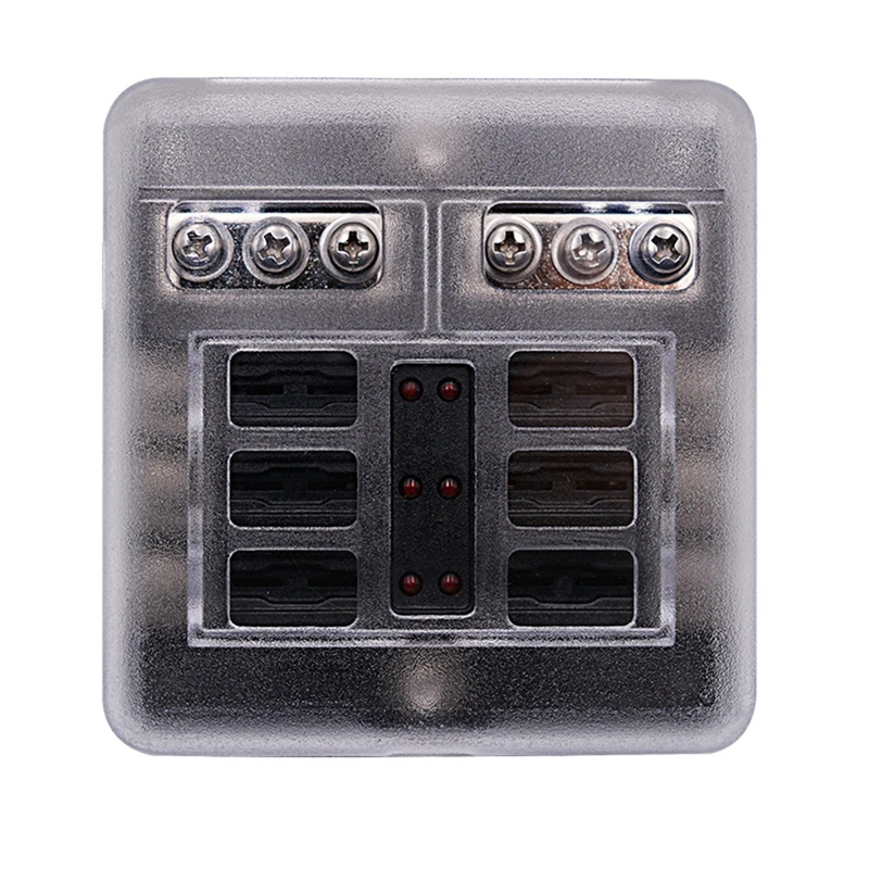 CS-664B1 PBT 100A 6 Way Blade предохранитель коробка и автобус бар автомобильный комплект с крышкой морской предохранитель держатель 12 В/32 в красный светодиодный ЛОДКА авто аксессуары