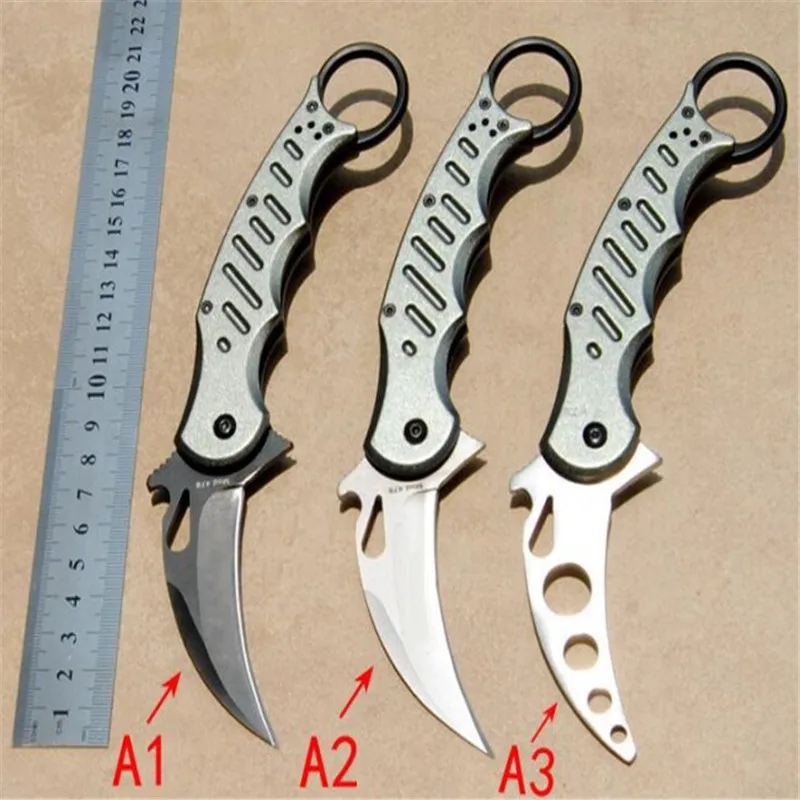 Складной нож-коготь из стали и алюминия с острыми лезвиями | Инструменты