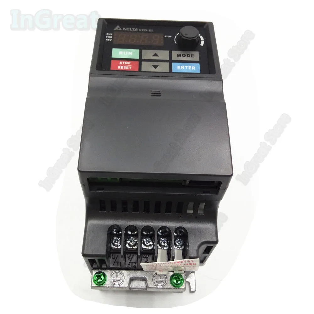 Преобразователь Delta AC 220 В 3-фазный вход 0 75 кВт 750 Вт VFD 1hp 600 Гц переменный ток VFD007EL23A