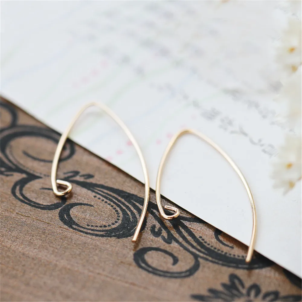 

V-образный крючок в форме сердца с золотом 14 к в американском стиле, минималистичный дизайн, европейские и американские простые модные униве...