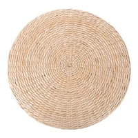 1pc round woven mat tatami mat straw woven futon cushion yoga meditating mat
