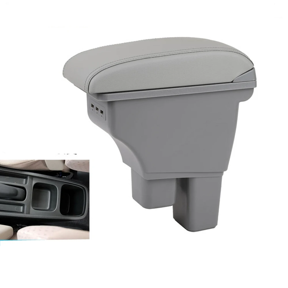 Center Centre Console Storage Box For Honda Fit Jazz 2009-2013 GE Armrest Arm Rest Rotatable 2010 2011 2012 | Автомобили и