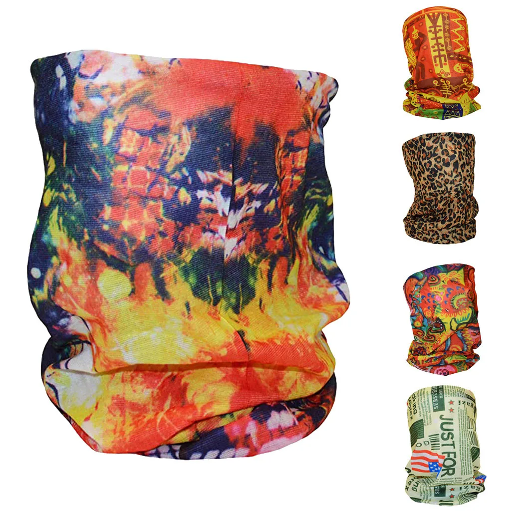 Шарфы 3d дизайнерская маска мужской хиджаб шарф повязка на голову спортивный для