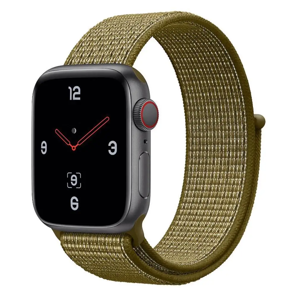 39 Ремешок для наручных часов Apple Watch 4 серии 3/2/1 38 мм 42 мм мягкий нейлон дышащий сменный ремешок Спортивные петли для наручных часов iwatch серии 4 40 мм 44 мм - Цвет ремешка: 39