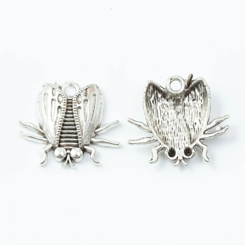 

90 pieces of retro cicada pendant zinc alloy pendant DIY European style jewelry making 6747