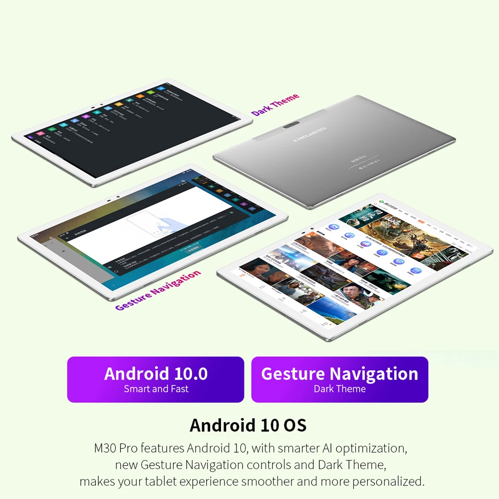 Teclast M30 Pro 10 1 дюймов планшетный ПК с системой андроида и 0 IPS 1920x1200 4G сети 4 Гб