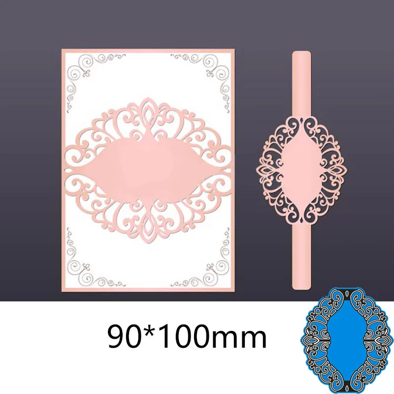 Металлический Трафаретный вырубной штамп envelpoe кружево для декора стен карт DIY