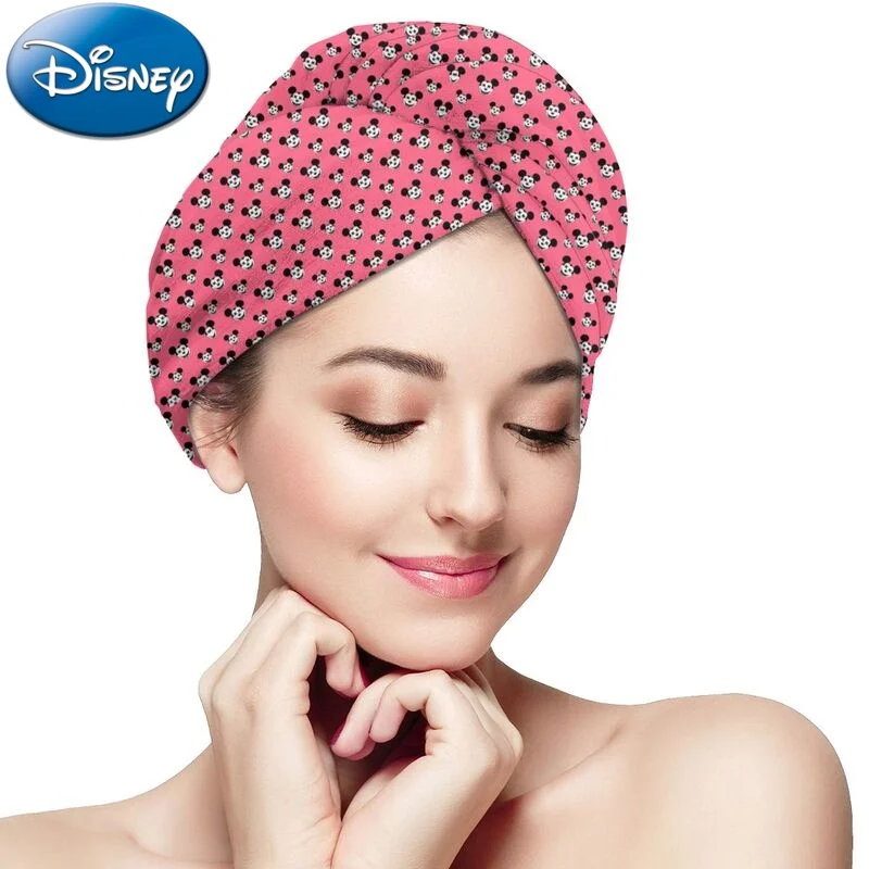 

2022 New Disney Cartoon Woman Dry Hair Cap Super Absorbent And Quick-Drying Shower Cap Towel Cap Wiping Head Towel Headscarf