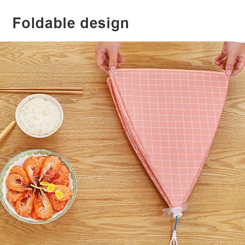 HOT 70cm Foldable Table Dustproof Food Cover Round Aluminum Foil Insulation Meal Home Supplies TI99 | Дом и сад