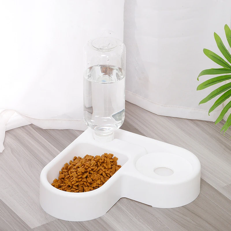 

Double Dog Bowls and Drinkers Bowl for Anti-Roll Feeder Pets Dogs Accessories Feeder for Cats Supplies Small Breeds Dogs
