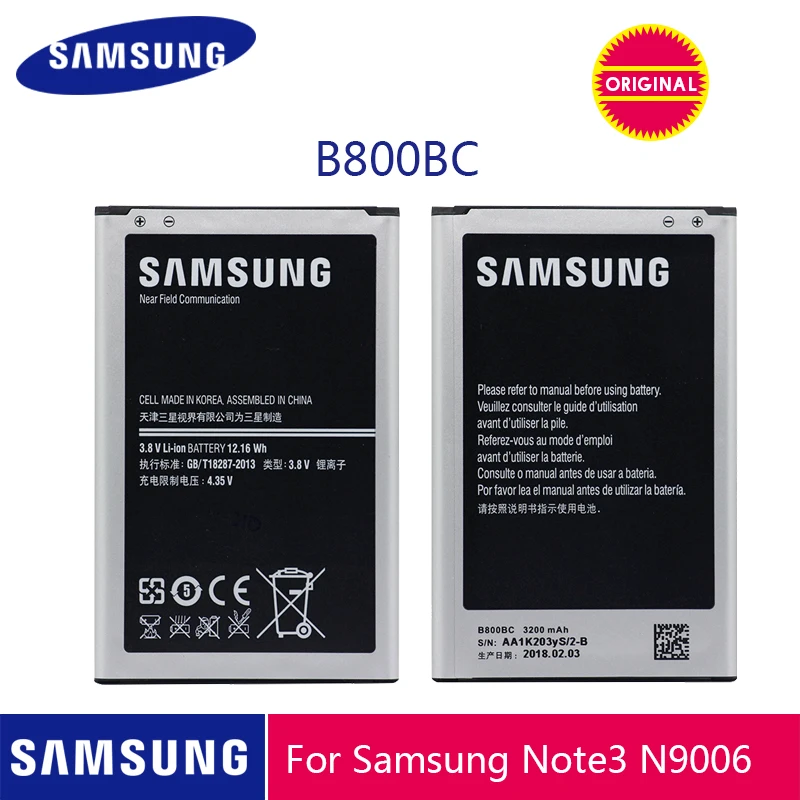 Samsung телефон Батарея B800BE B800BC 3200 мА-ч для samsung Galaxy Note 3 N900 N9006 N9005 N9000 N900A N900T N900P