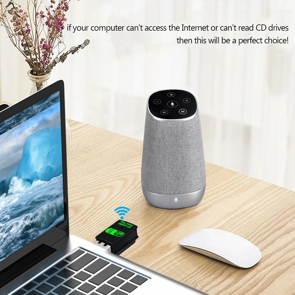 Сетевая карта 600 Мбит/с wifi + BT 2 в 1 беспроводной нано USB-адаптер Новое поступление