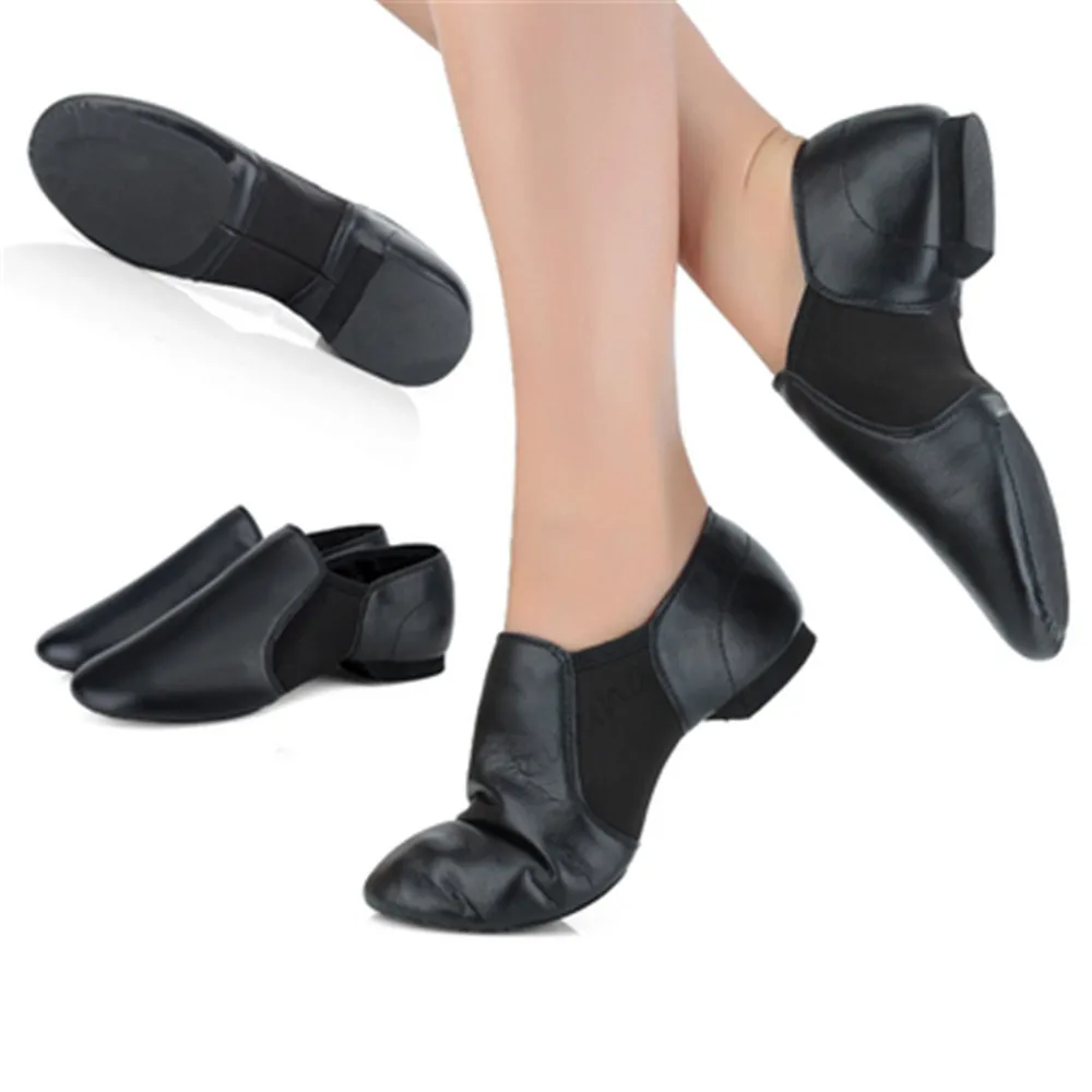 Женские Танцевальные Кроссовки без шнуровки черные и желтые современные