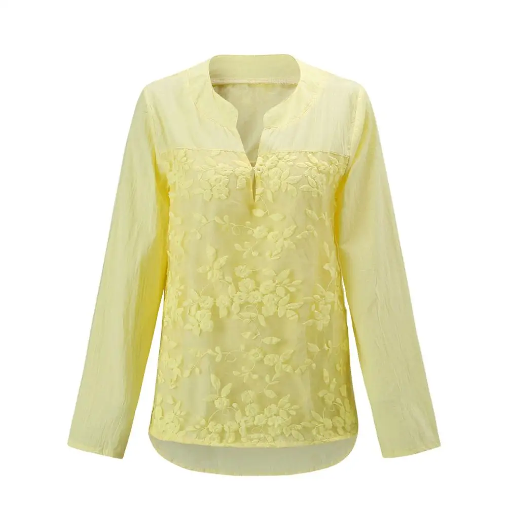 Платье-футболка женское с вышивкой летнее кружевное платье оверсайз желтого и