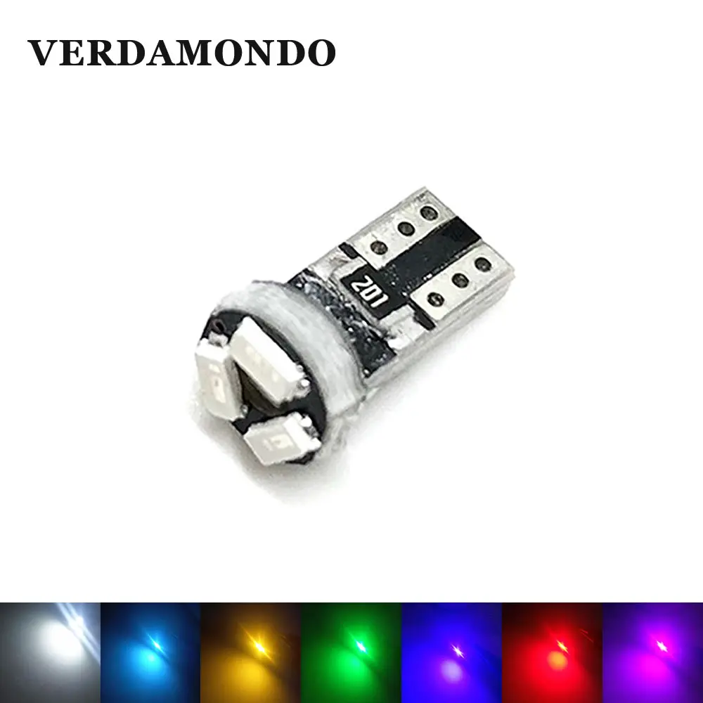 10 шт. внутренний светодиодный светильник T5 для автомобиля лампы инструментов 3 3014