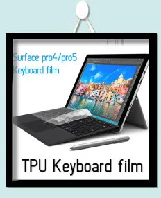 Ультра-тонкий ТПУ чехол из закаленного стекла для microsoft поверхности GO 1" прозрачный Невидимый wetarproof мембраны клавиатуры