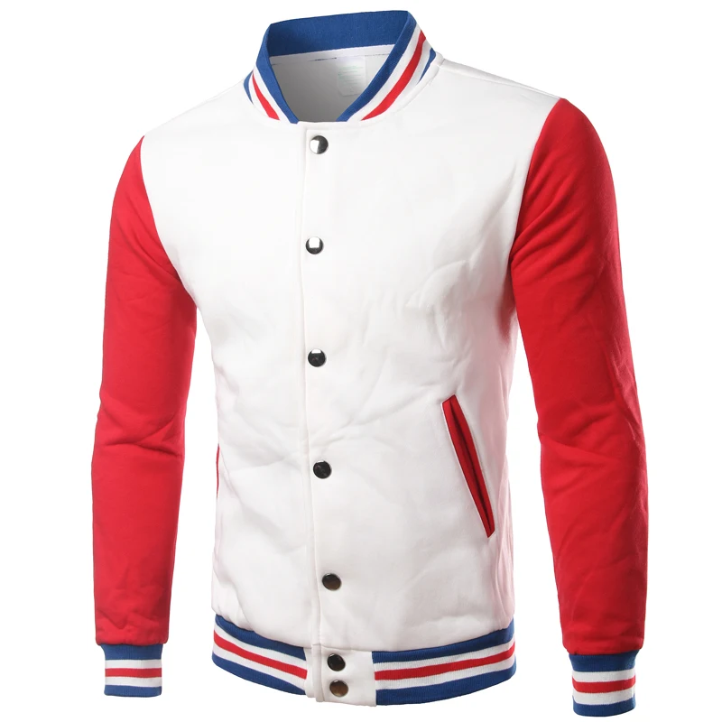 

Brand White Varsity Baseball Jacket Men/Women 2020 Fashion Slim Fit Fleece Cotton College Jackets For Fall Bomber Veste Homme