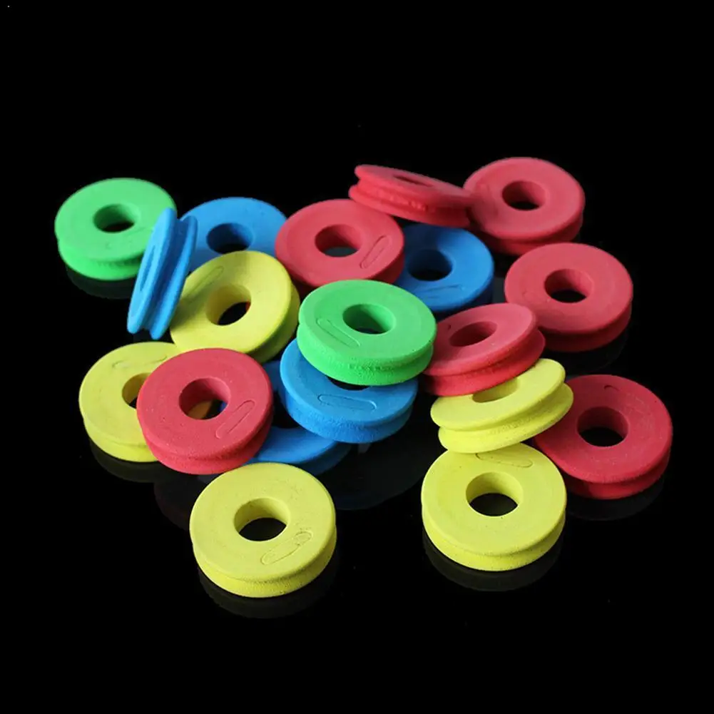 

100Pcs/set fishing foam main coil winding board colorful winding winding accessories shaft tackle grain coil wood fishing D9H2