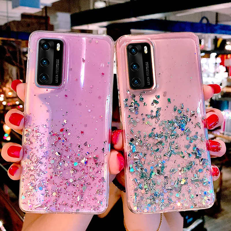 

Glitter Bling Soft Cover For Huawei Honor 9A 9C 9S 9X Pro 8A 8S 8X 10i 20S Y7A Y7P Y6P Y5P P Smart 2021 Y6 Y5 2019 P30 Lite Case