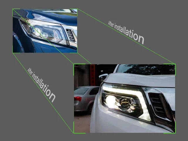 For Car Nissan Navara Headlights 2015-2020 Drl Day Run Light Led Bi Xenon  Bulb Fog Light Car Accessory Nissan Np300 Head Lamp - Car Light Assembly -  AliExpress
