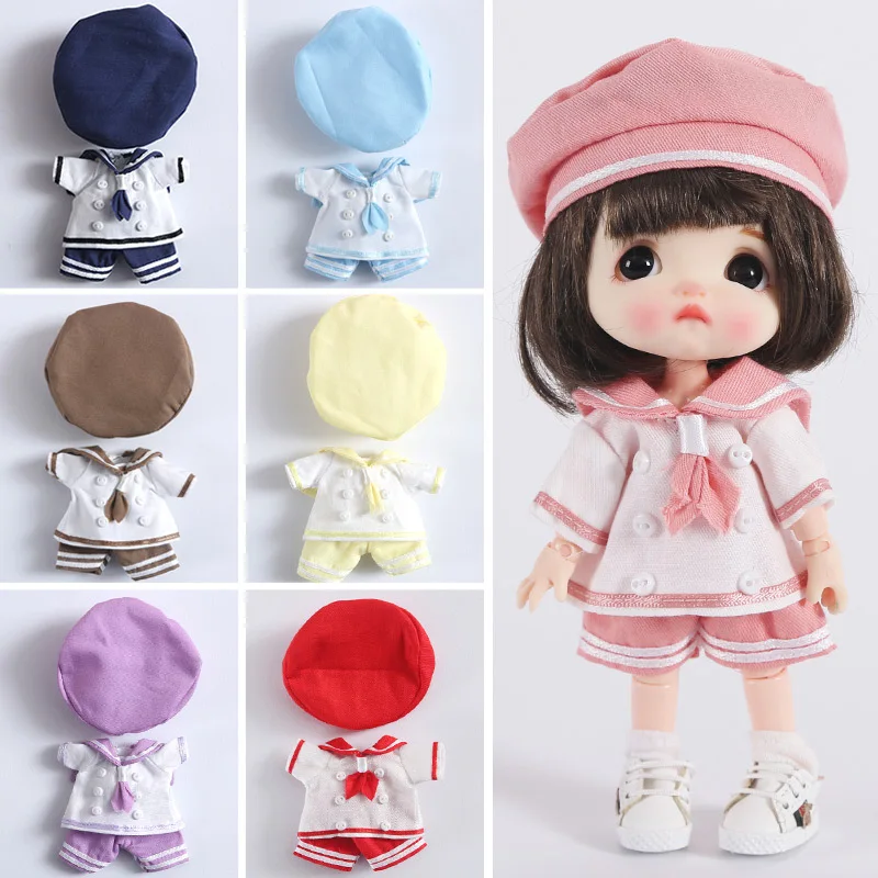 

Ob11 doll clothes molly doll clothes 12 points bjd sailor suit navy suit school uniform GSC baby clothes bjd toys clothes