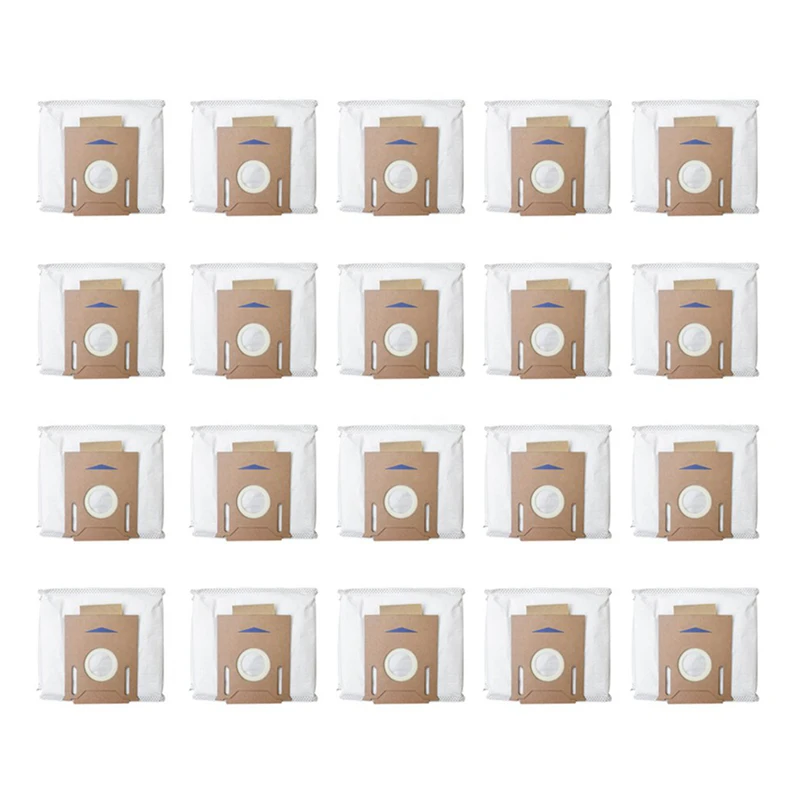 

20Pcs for ECOVACS DEEBOT OZMO T8 Robot Vacuum Cleaner High Capacity Leakproof Dust Bag Replacement Accessories Parts Kit