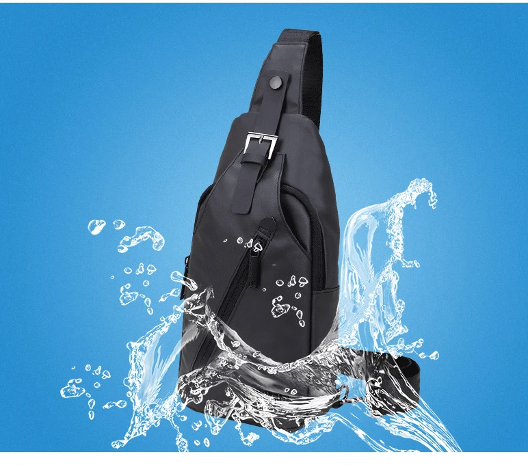 

New men's bag fashion waterproof Oxford cloth shoulder bag student chest bag distribution hot style messenger bag