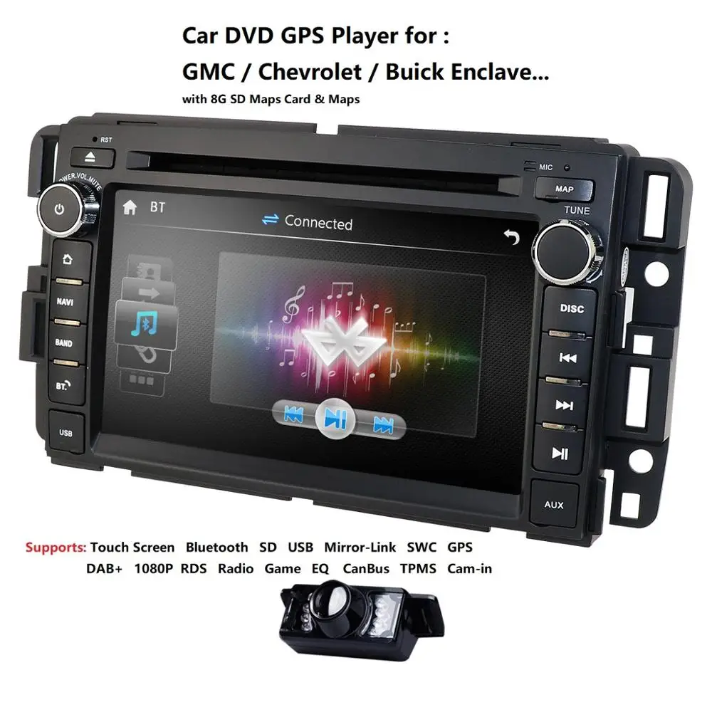 Для GMC Sierra 1500 2500HD 3500HD автомобильный Радио dvd плеер GPS навигация подходит Yukon Chevrolet