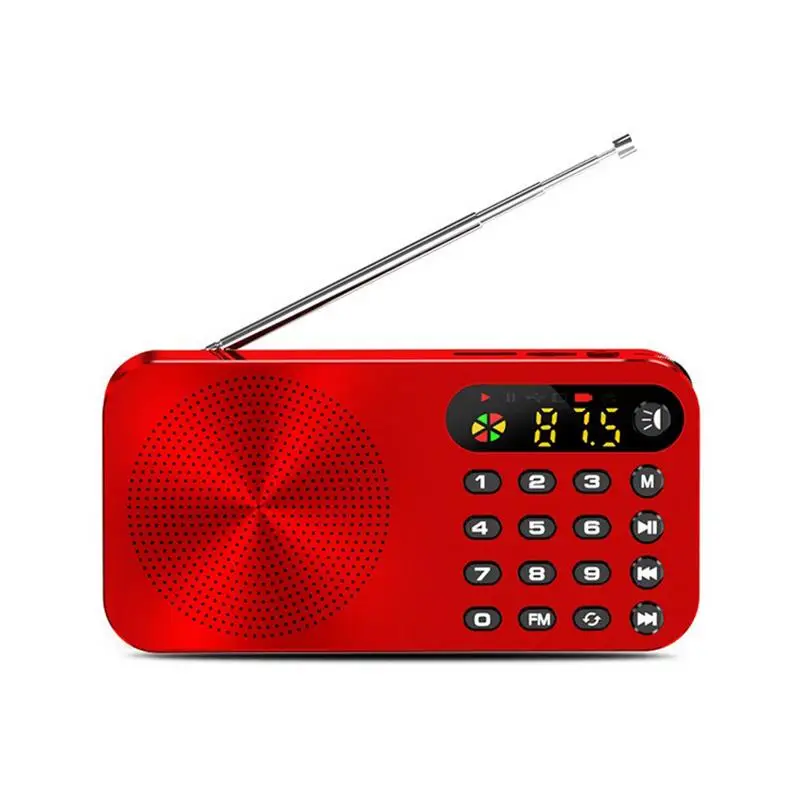 Q6 мульти Функция Fm радио 3600 мА/ч Батарея Перезаряжаемые Led с цифровым дисплеем и