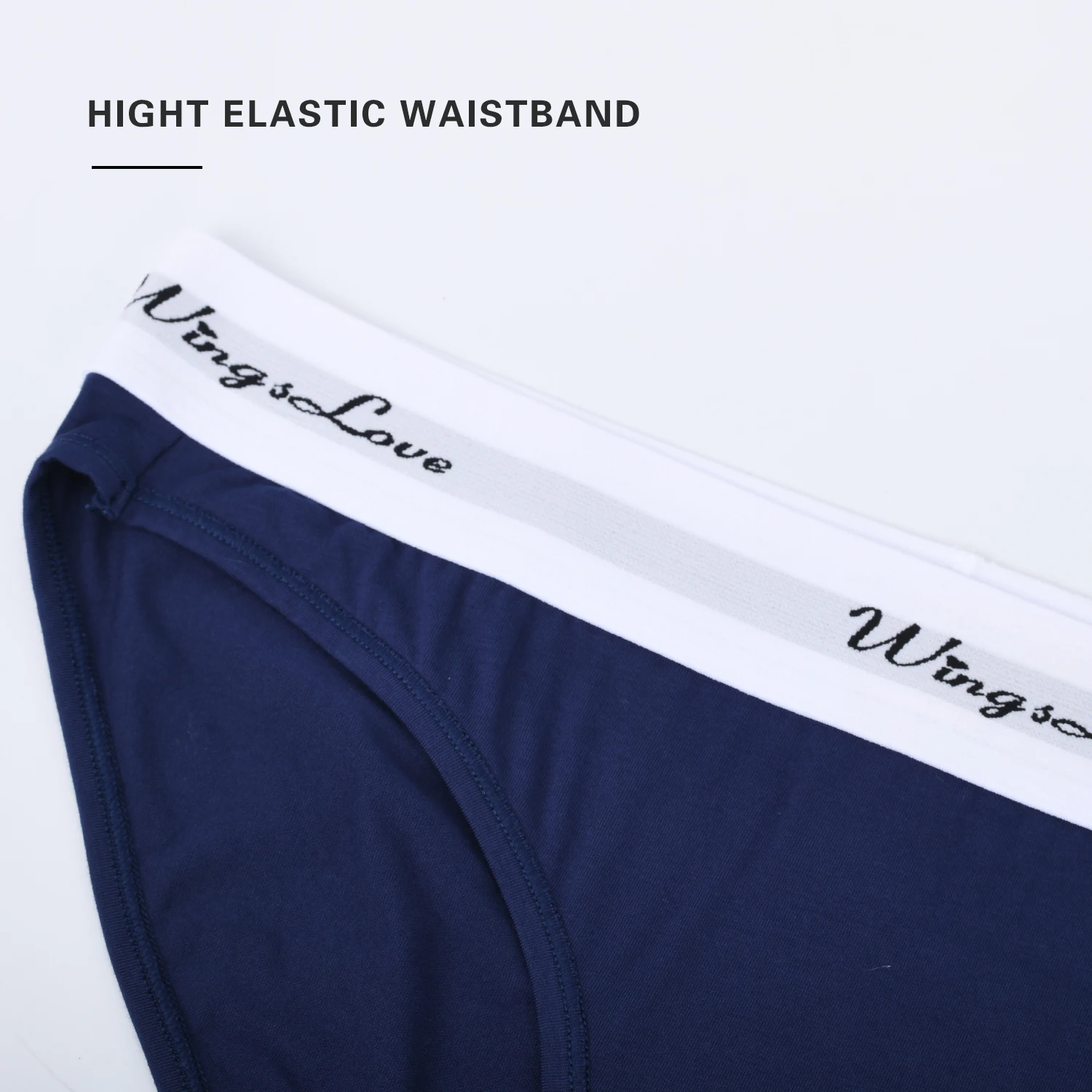 WingsLove 3 in Pack Women's Seamless Underwear Cotton Sporty String Bikini Panty