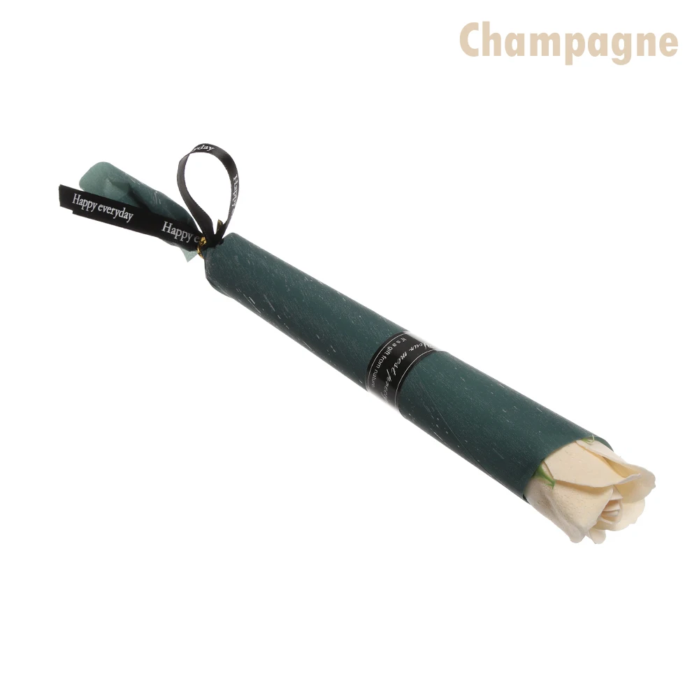 champagne 1 шт., романтическое мыло для ванны, Розовое Мыло, лепестки цветов на свадьбу, День Святого Валентина, День матери, подарок на День учителя, вечерние, искусственный Декор - Цвет: champagne