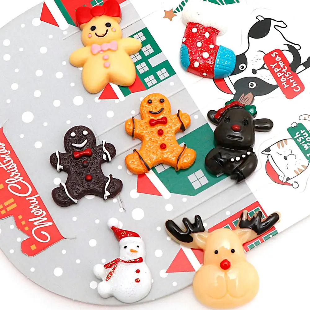 20 шт. рождественские пряничные человечки из смолы детские игрушки сказочные