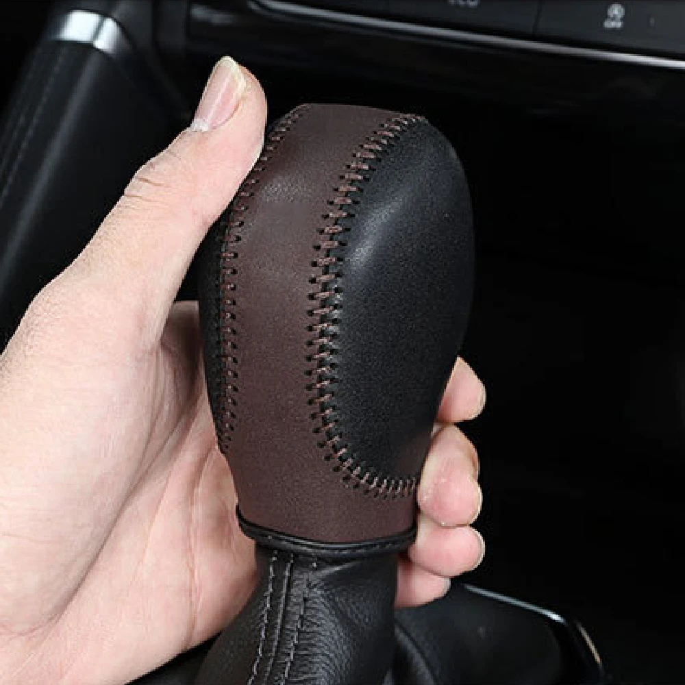 Кожаный чехол для ручки переключения передач для Renault Koleos, Talisman, Megane, Captur, Clio Scenic, Kadjar, Fluence для Samsung QM5, QM6