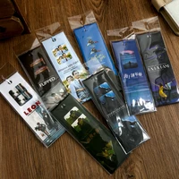 6 pcs pvc transparent bookmark ins style bullet journaling accessories aesthetic classic movie student gifts stationery bookmark