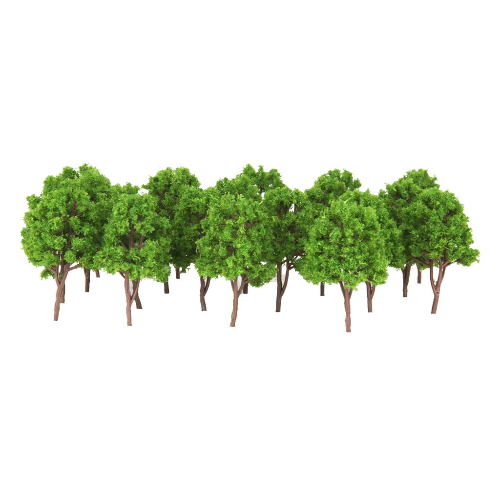 Lots 20 Plastic 1/160 N Scale Tree Model for Parking Building Railway Accs | Kits