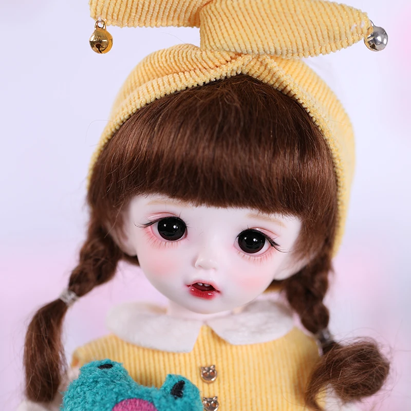 BJD Кукла SD парик 1/6 девочка кукла одной и той же волосы косички челка Прекрасный