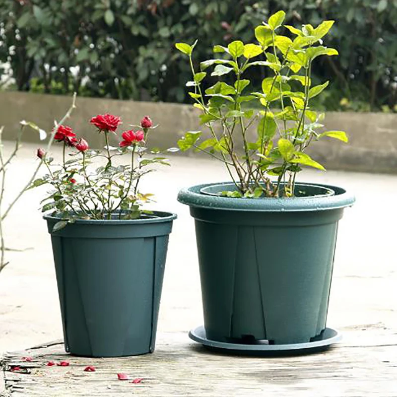 Plastic Nursery Pot Seedling Tray Home Garden Root Plant Pot Transplant Flower Container Succulent Flowerpot Large Capacity