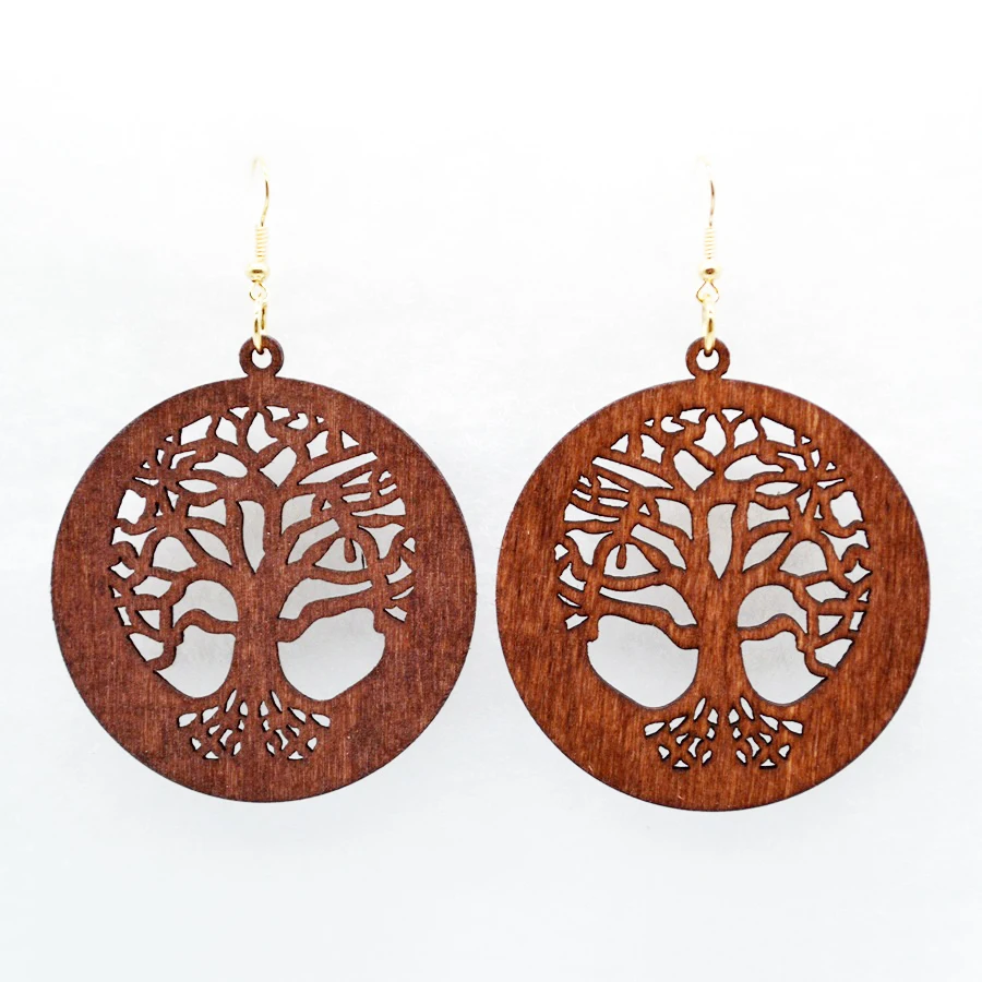 YULUCH Этнические женские большие серьги Модные ювелирные изделия поп пустое