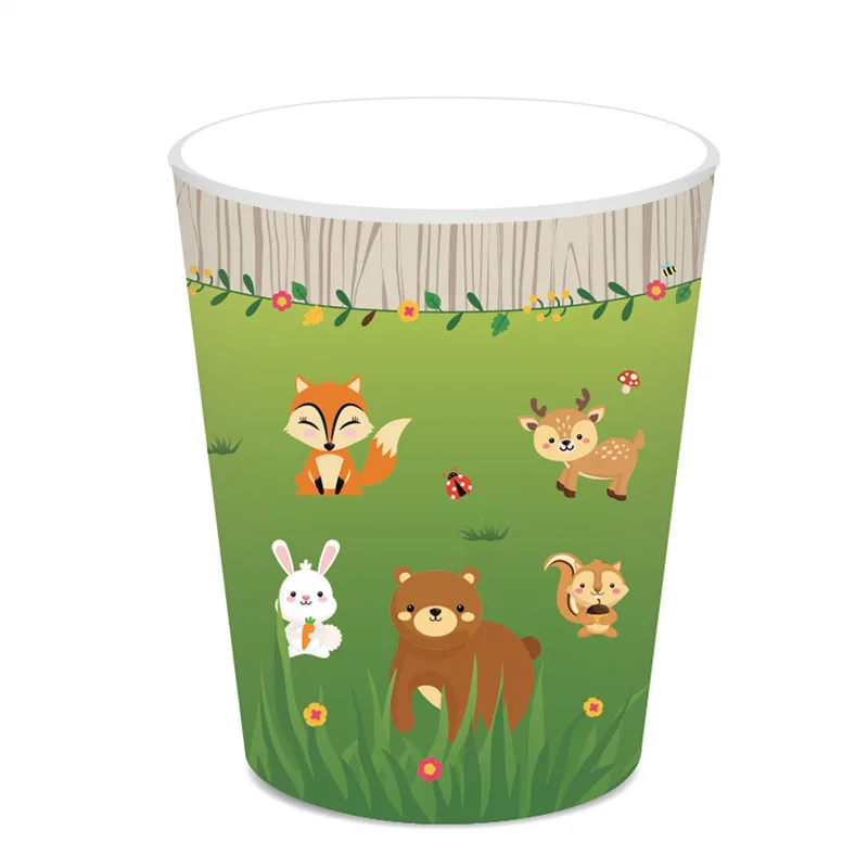 Игр тема джунгли вечерние Декор питания набор одноразовой посуды лесных