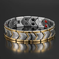 nantii magnetic bracelets bangle for men health care bio energy germanium healing stainless steel jewelry for arthritis gift