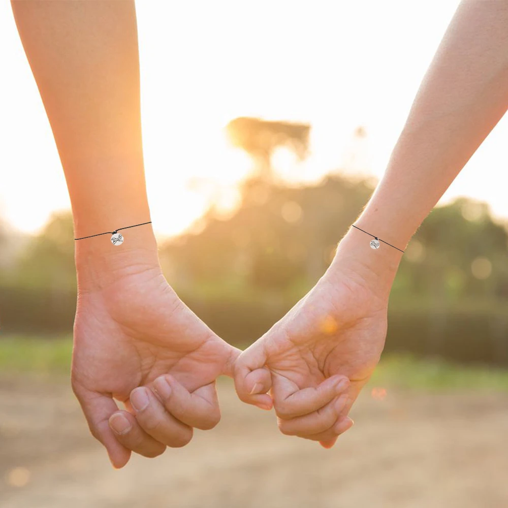 Модные ювелирные изделия Pinky браслет с пожеланиями и карточками ручной работы