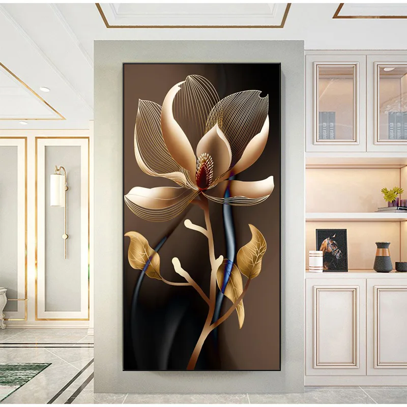 Настенная картина с цветочным принтом в скандинавском стиле настенный постер и