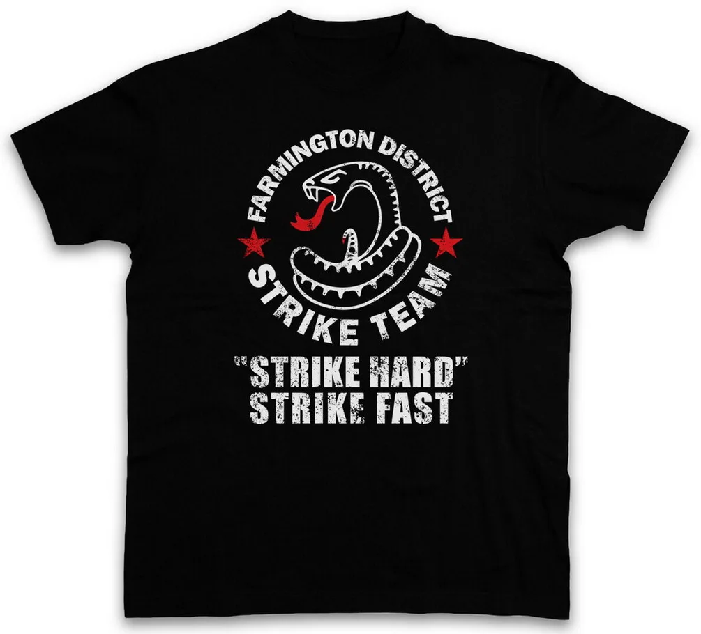 STRIKE TEAM футболка со щитом The SHIELD Farmington PD P.D. Вик змеиная карта погремушка 11 цветов 8