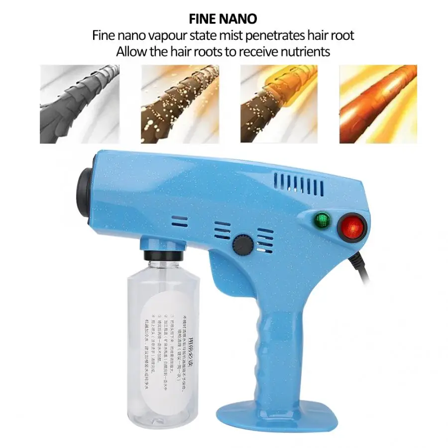 Профессиональный парикмахерский распылитель Nano Blue светильник с вилкой 220-240 в