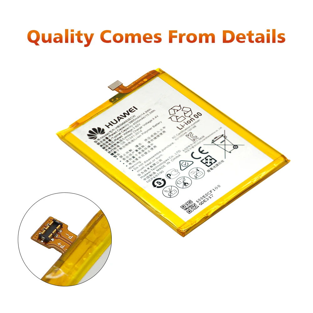 Батарея для huawei HB396693ECW 3900 ма-ч для huawei Коврики 8 NXT-AL10 NXT-TL00 NXT-CL00 NXT-DL00 Замена телефон Батарея